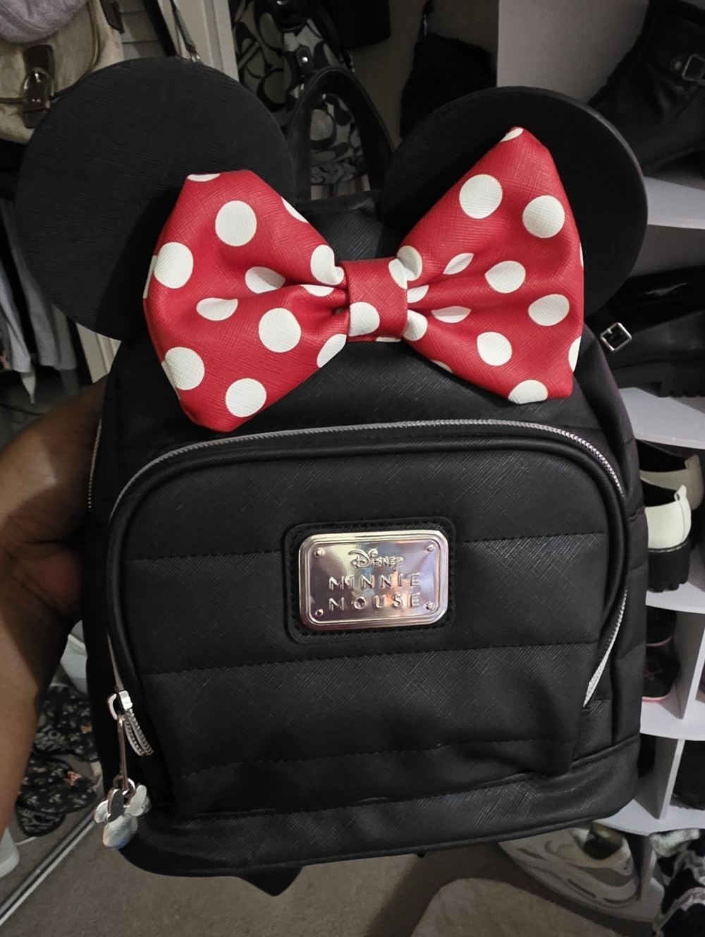 Mini Mouse Mini Backpack with Red Polka Dot Bow